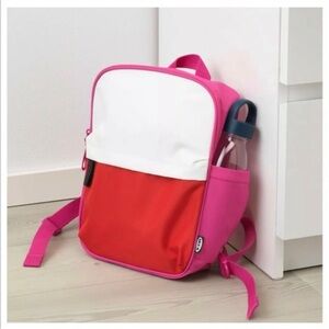 IKEA STARTTID Small Backpack Pink/White School Bag Rucksack Travel Carry On